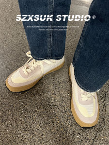 Asad Training Shoes Mens Retro Japanese Style Versatile Thick Bottom Heightening Mesh Casual Sports Shoes Youth Summer Low Top