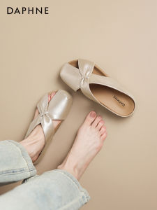 Daphne | French Style Peep Toe Slippers Platform