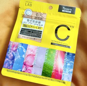 Direct From Japan: unlabel LAB V Complete Sheet Mask - Vitamin C Brightening & Pore Minimizing