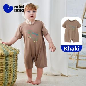 MINI BALA | Mini Cute Dinosaur Design Baby Jumpsuit Summer Wear