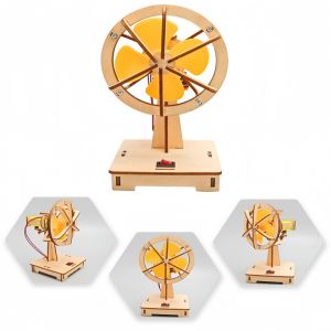 ชุดอุปกรณ์ทดลองวิทยาศาสตร์พัดลมสั่นไฟฟ้า DIY สำหรับเด็ก - โครงการงานฝีมือ STEM เพื่อการศึกษาสำหรับนักเรียน ของเล่นเด็ก ของขวัญ