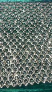OLEVO | Luxury Exquisite 2026 African Nigerian Sequins Tulle Lace Fabric 5 Yards French Beading Embroidery Wedding Party Dress Sewing AT