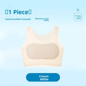 miiow | Catwoman Summer Womens Large Size Seamless Sports Bralette Vest Invisible Ice Silk Big Chest Makes Small Strapless Vest