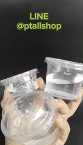 ถ้วย PP ฝาPET เรียบ/โดม ขนาด 23456 ออนซ์ แพ็คละ50ชิ้น กระปุกน้ำพริก