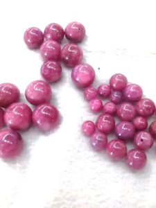 Natural Red Ruby Raw Stone Loose Beads Crystal Jewelry DIY Bracelet Accessories Unheated Unpigmented Gemstone Gifts