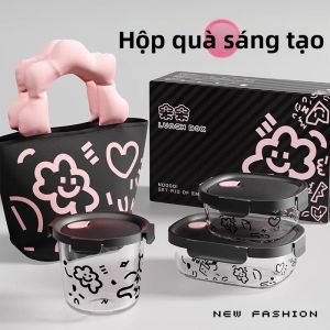 Hộp Đựng Thực Phẩm Di Động An Toàn Với Lò Vi Sóng