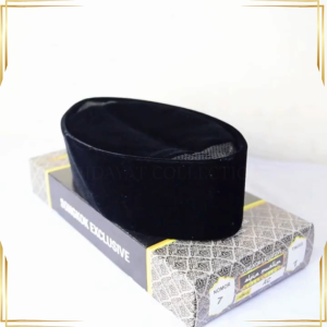 Songkok Hitam Exclusive Premium Tinggi 7 cm