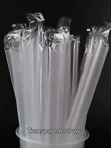 100PCS Bubble Tea Straw Disposable Individually Packed Boba Straws 21cm 23cm