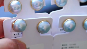 Montagne Jewelry 18k Pure Gold Earrings Elegant Design Fine Jewellery Natural 12-13mm Mabe Pearl Earring Stud Earrings