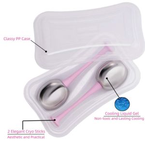 Magic Cool Roller Ball Facial Massage Tools for Face and Neck Ice Globe Cryo Globes Smooth Glowing Sensitive Natural Smooth Skin Baby Skin