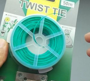 Twist Tie ลวดอเนกประสงค์ ยาว 50 เมตร มัดกล้วยไม้ลวดนิ่มเขียว ลวดเคลือบเขียวรัดของ มัดถุง ลวดมัดสายไฟ ลวดดัดต้นไม้ ลวดมัดปากถุง ลวดมัดของ
