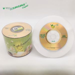 แผ่นซีดีขนาดเล็ก BANANA Mini CD-R 8cm สำหรับพิมพ์ได้ ความจุ 650MB แผ่นขีดเขียนแบบ CD-R อ่านได้ 24X แผ่นละ 50 แผ่น