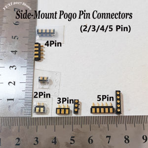 1/2PCS Horizontal SMT Pogo Pin Connector 2/3/4/5Pin Spring Loaded Charging Contacts For Electronic Devices