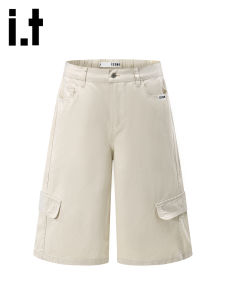 izzue | Mens American Streetwear Workwear Style Cotton Shorts Multiple Pockets