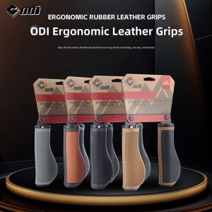 ODI | Retro Ergonomic Leather-Rubber Handlebar Grip