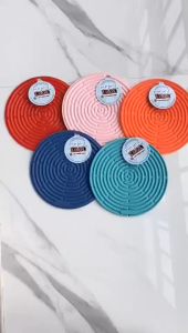 【Popular】 Le Creuset silicone table mat thermal insulation mat 20Cm Nordic anti scald mat bowl mat household kitchen pot mat