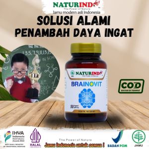 Vitamin Anak Brainovit Naturindo Vitami Otak Anak Cerdas Dan Pintar
