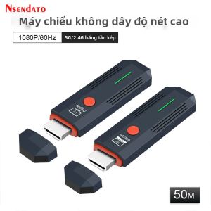 Bộ Thu Phát HDMI Không Dây 50M 1080P Bộ Mở Rộng Tín Hiệu HDMI 5.8G Thiết Bị Phát Tín Hiệu HDMI Cho Màn Hình TV Box Âm Thanh Video