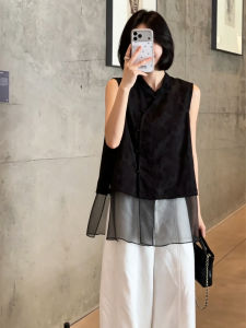 SHIMO | Sleeveless Lightweight Chinese Style Summer New Shirt