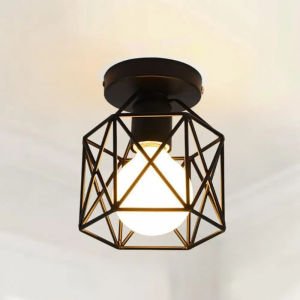 JOYINLED Industrial Pendant Light Modern Hanging Lamp for Ceiling Light Fixture Metal Cage Pendant Lighting Island Dining Room