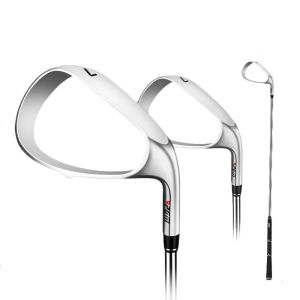PGM Golf Newly Developed Sweet Spot Accuracy Training Aid Corrective Golf Cut Chipper Sand Wedge Iron Practice Swing Trainer for Right Handed Golfer