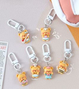 พวกกุญแจ Butter Bear ตุ๊กตา ตุ๊กตาหมีบัตเตอร์แบร์ ครีมหมีน้อย พวงกุญแจน่ารัก พวงกุญแจจี้การ์ตูน พวงกุญแจรถ พวงกุญแจ จี้กระเป๋านักเรียน