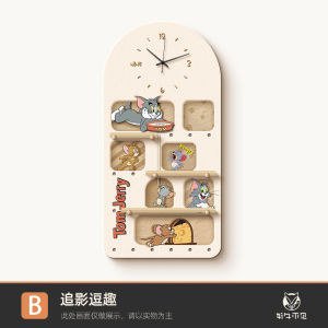 Cats And Dogs Hole Board Decorative Painting Corridor Entrance Wall Storage Shelf Cartoon Animation Print Modern Home Decor