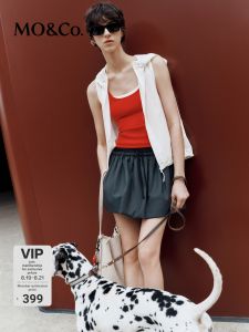 MO&Co. | Cotton Elastic Wide-Strap Vest Top