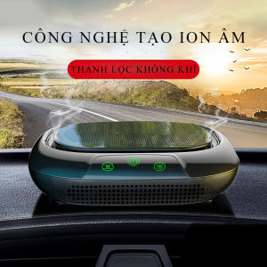 Máy lọc không khí làm thơm xe hơi năng lượng mặt trời máy lọc không khí xe hơi làm sạch không khí công nghệ AI bộ lọc HEPA động cơ Tubo êm ái phụ kiện xe hơi Bảo hành 2 năm lỗi 1 đổi 1 trong 7 ngày