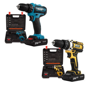 [AutoPartsMall.TH]24 in 1 Cordless Drill Set 21V Lithium Electric Hand Drill with Drill Bits 3/8-Inch Keyless Chuck 25+1 Clutch Power Tool