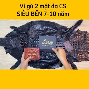 [FREE SHIP] Ví Da Cá Sấu 2 Mặt [GÙ NGUYÊN CON RẤT ĐẸP] V22