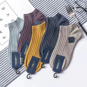 Socks mens invisible socks sky thin style spring mens pure cotton shallow mout