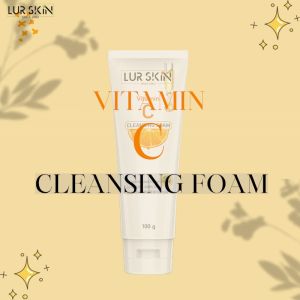 🔥ส่งฟรี ส่งไว🔥 LUR SKIN Vitamin C Orange Cleansing Foam โฟมล้างหน้าวิตามินซี ปรับผิวกระจ่างใส สะอาดล้ำลึก ลดความหมองคล้ำ 100 กรัม