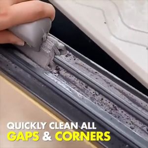 Window Groove Cleaning Brush Pad Gap Slot Track Dust Removal Cloth Tool Magnetic Sliding Door Magic Brush Sponge No Dead Angle All Angle Span Berus Pengelap Tingkap 窗户沟槽清洁工具灰尘刷