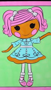 Lalaloopsy - Set 10 Tờ Tranh Tô Màu A4 A5 Dành Cho Màu Sáp Màu Chì - TRANH TÔ MÀU COLOR LAND