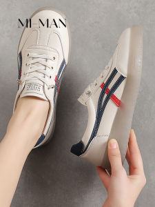 Genuine Leather German Training Womens Shoes Spring Autumn New Style Cowhide Soft Bottom Slip-On Maternity Shoes Malcolm X Board Shoes