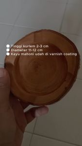 Asbak Rokok Kayu Pohon Elegan Warna Natural
