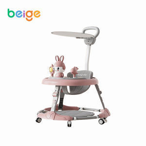 Beige รถหัดเดินเด็ก รถหัดเดิน พับได้ รถหัดเดินราคาถูก รถหัดเดินกันพลิก รถหัดเดินปลอดภัย สำหรับเด็ก 6-18 เดือน