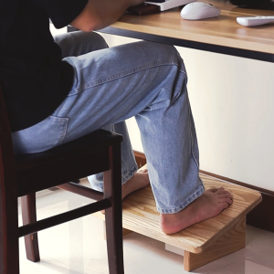 Gác Chân Gỗ TESK – Ghế Gỗ Cao Cấp Công Thái Học Kê Chân Văn Phòng Hỗ Trợ Ngồi Đúng Tư Thế Lắp Ghép Tiện Lợi TWGC01