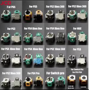 JCD 2pc 3D Analog Grips Sticks Joystick Stick Module Rocker For Xbox One Xbox 360 Controller For PS2 PS3 PS4 PRO NGC Switch Pro