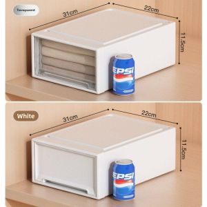 HUAYASEN | Deep Drawer Style Plastic Transparent Clothes Storage Box