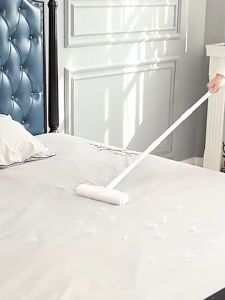 ลูกกลิ้งเก็บขน ขนาด 24cm ยืดได้ 24-124cm ลูกกลิ้งทำความสะอาด ไม้ถูพื้น ลูกกลิ้งกระดาษกาว ลูกกลิ้งเก็บขน