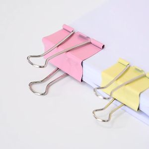 Rambo Binder Clip 12pcs/1box Fold Back Clips Metal Black School/Office Supplies