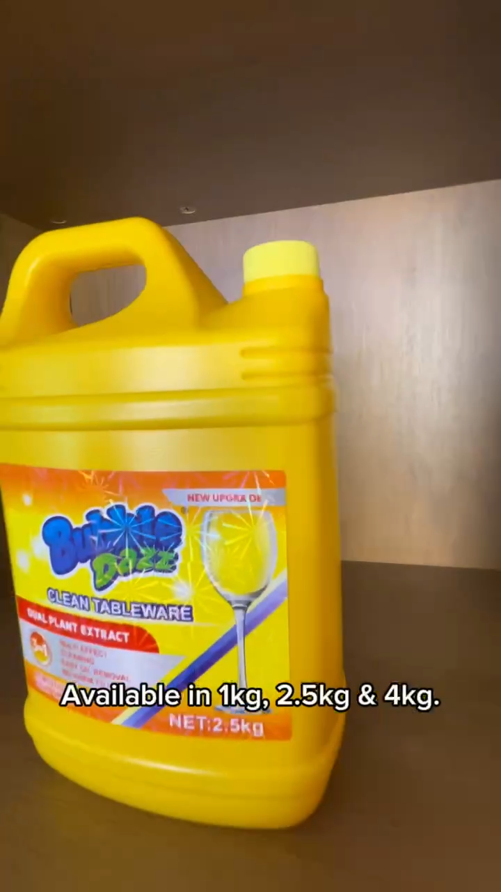 Bright & Clean Lemon Scent Anti-Bacterial Dishwashing Liquid 1L 2.5L 4L - Safe for Tableware