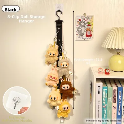QIOEROUL | Wall Hanging Door Storage Plush Toy Display Rack