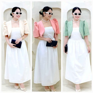 Casual Plain Color  Modern Filipianiana Bolero Top    - xs to large - classy and elegant - timeless classic  - timeless piece - casual office or party - classic piece - super kapal ng tela - hindi kayo magsisi - our aim is to produce quality clothes - p