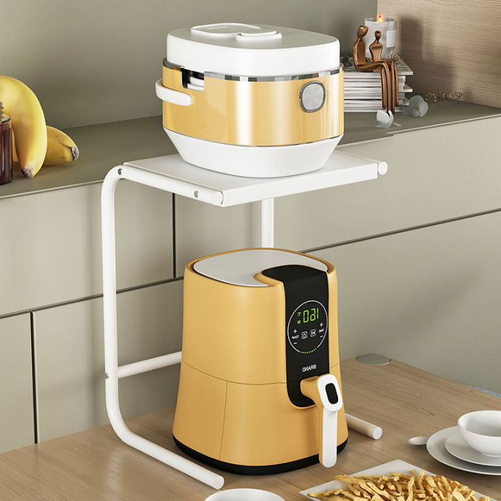 Kitchen Air Fryer Storage Rack Electric Rice Cooker TableBoard Tiered