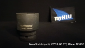 Mata Soket PUKUL 28 mm 1/2" inch DR. 6 PT / Kunci Socket IMPACT Sock Spanner TEKIRO