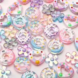 1-2 Pcs Acrylic Colorful Iridescent  Loose Spacer Beads for Handmade Jewelry DIY Phone Chain Pendant Bracelet Accessories