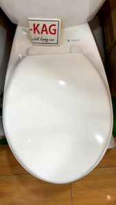 [HCM]Nắp đậy cho bồn cầu Thiên Thanh KAG-NAP22T Nắp ngồi xí bệt 2 khối nhựa trắng bóng dày đẹp